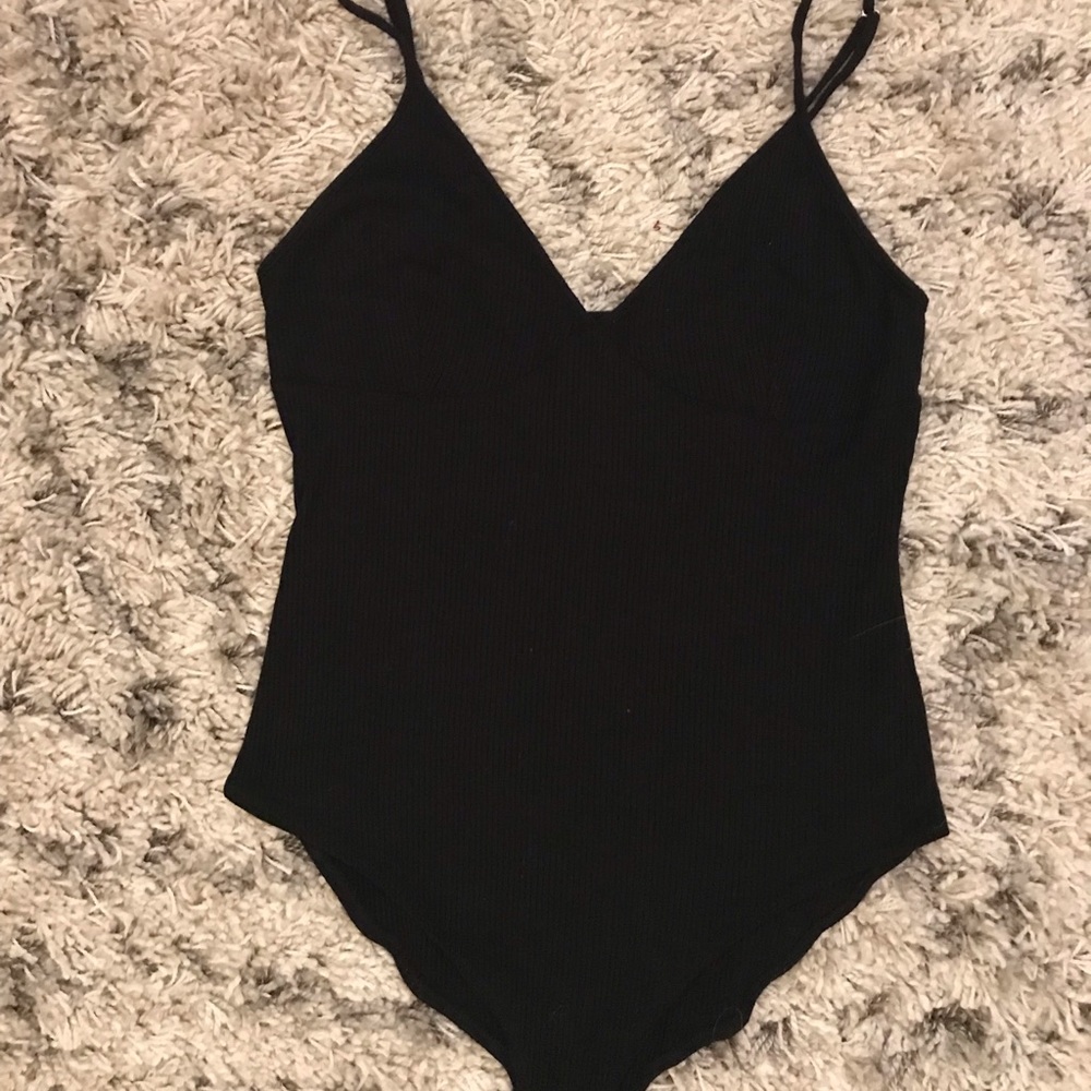 Forever 21, black v neck bodysuit